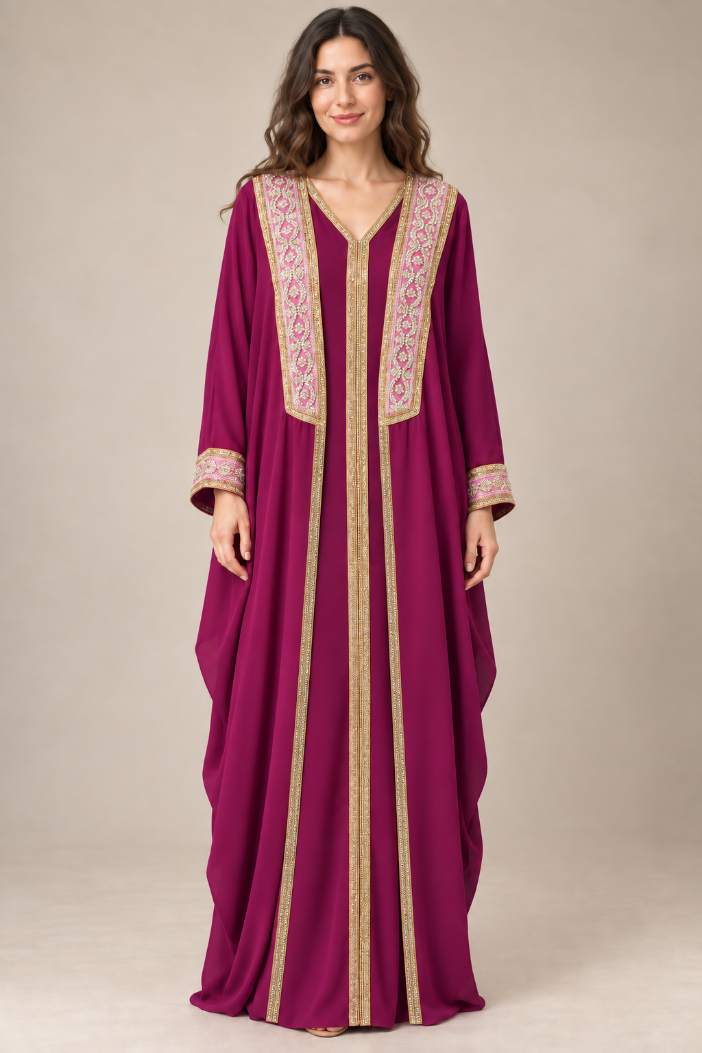 Embellished Two-Piece Abaya Set